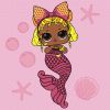 Malowanie po numerach - L.O.L. Surprise! Mermaids Queen Bee