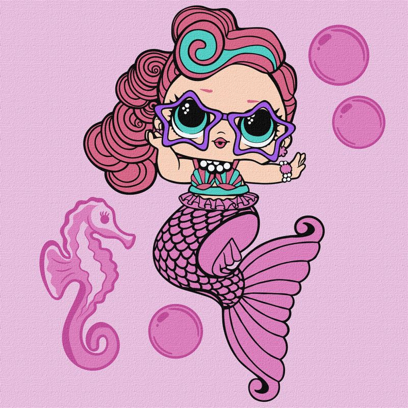 Malowanie po numerach - L.O.L. Surprise! Mermaids Waves
