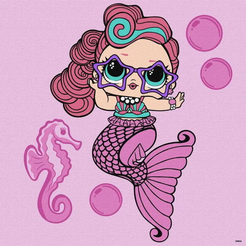 Malowanie po numerach - L.O.L. Surprise! Mermaids Waves