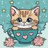 Malowanie po numerach - Cudowny kotek ©art_selena_ua
