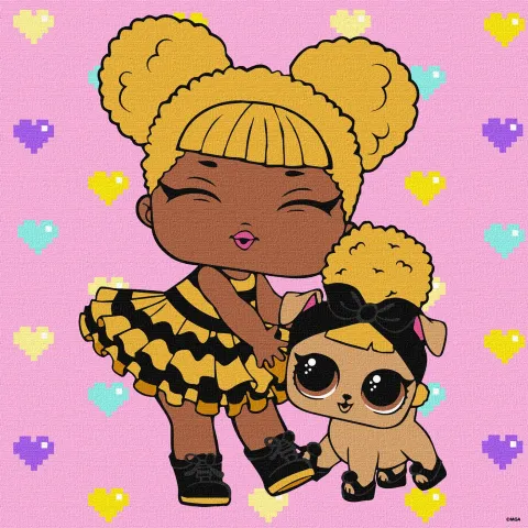 Malowanie po numerach - L.O.L. Surprise! TroopSurprise Queen Bee With Queen Pup