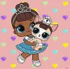 Malowanie po numerach - L.O.L. Surprise! TroopSurprise Miss Baby With Miss Puppy