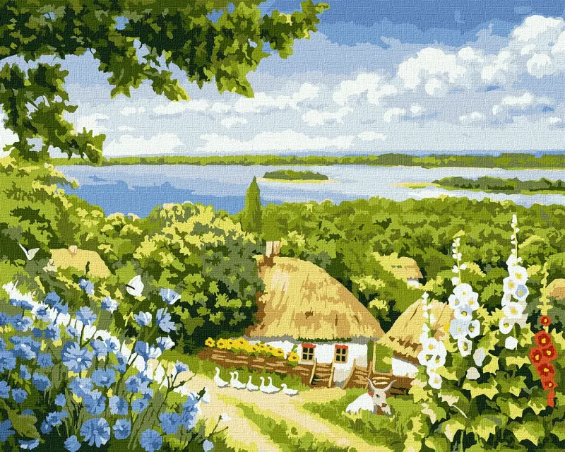 Malowanie po numerach - Wiejski zakątek ©Аlessandro Remi