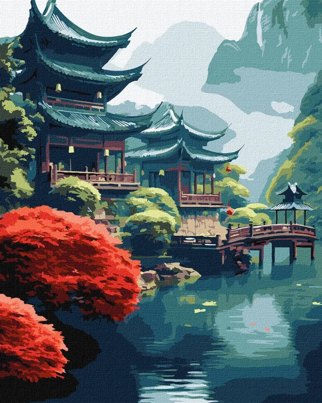 Malowanie po numerach - Poranek w górach ©art_selena_ua