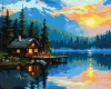 Malowanie po numerach - Przytulność nad jeziorem ©art_selena_ua