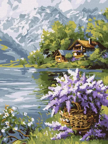 Malowanie po numerach - Liliowy kosz ©art_selena_ua