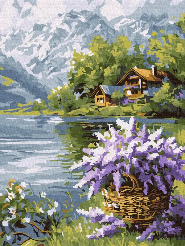Malowanie po numerach - Liliowy kosz ©art_selena_ua