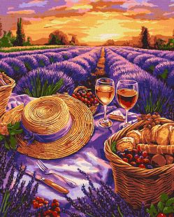 Malowanie po numerach - Purpurowy horyzont ©art_selena_ua