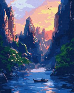 Malowanie po numerach - Wielkie góry ©art_selena_ua