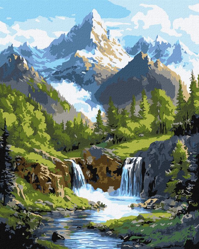 Malowanie po numerach - Krajobrazy gór ©art_selena_ua