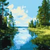 Malowanie po numerach - Cień i blask wody ©art_selena_ua