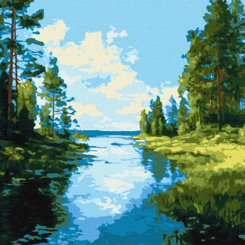 Malowanie po numerach - Cień i blask wody ©art_selena_ua