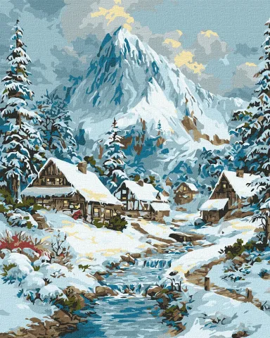 Malowanie po numerach - Noworoczny krajobraz ©art_selena_ua