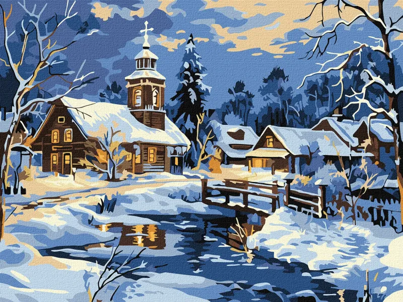 Malowanie po numerach - Spokój nad rzeką ©art_selena_ua