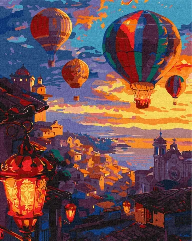 Malowanie po numerach - Niebo pełne balonów powietrznych ©art_selena_ua