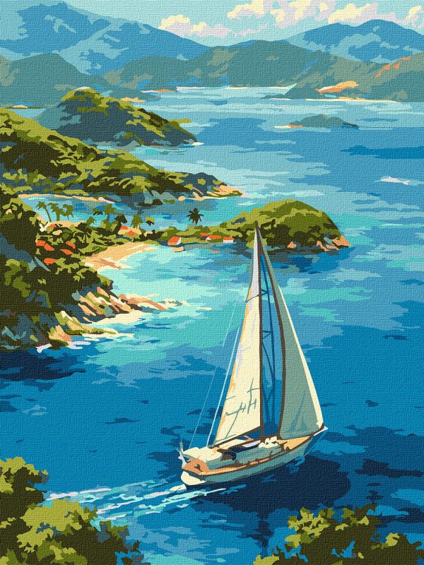 Malowanie po numerach - Nieskończona laguna ©art_selena_ua