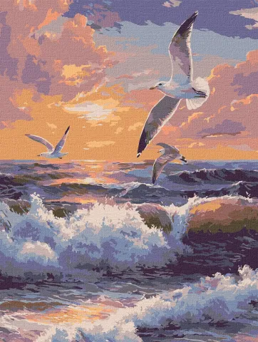 Malowanie po numerach - Lot nad falami ©art_selena_ua