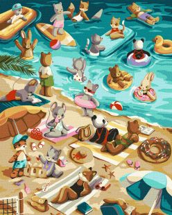 Malowanie po numerach - Plażowa zabawa ©tanya_bonya