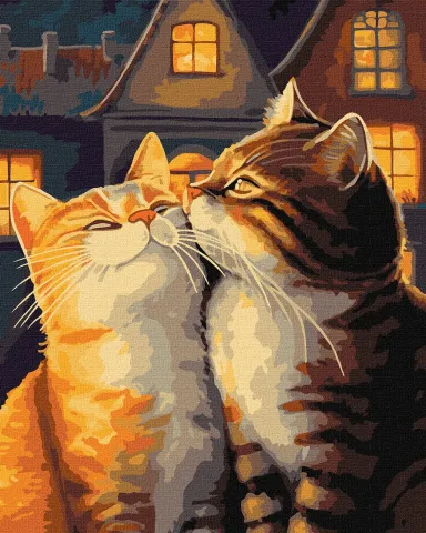 Malowanie po numerach - Zakochane koty ©art_selena_ua