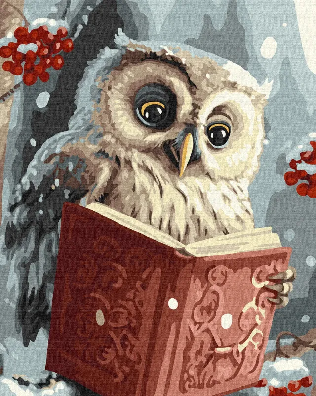 Malowanie po numerach - Sprytna sowa ©art_selena_ua