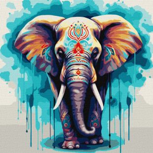 Malowanie po numerach - Wspaniały słoń ©art_selena_ua