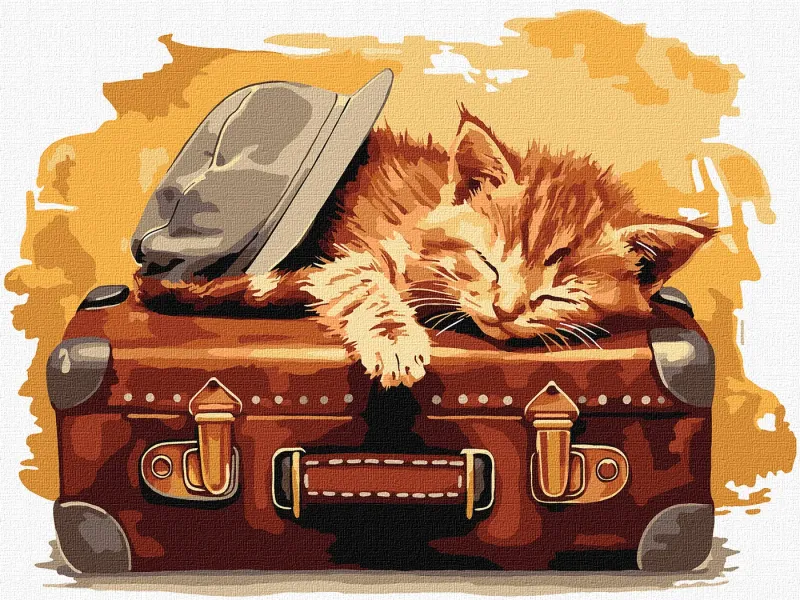 Malowanie po numerach - Gotowy do podróży ©art_selena_ua
