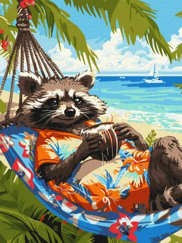 Malowanie po numerach - Tropikalne wakacje ©art_selena_ua