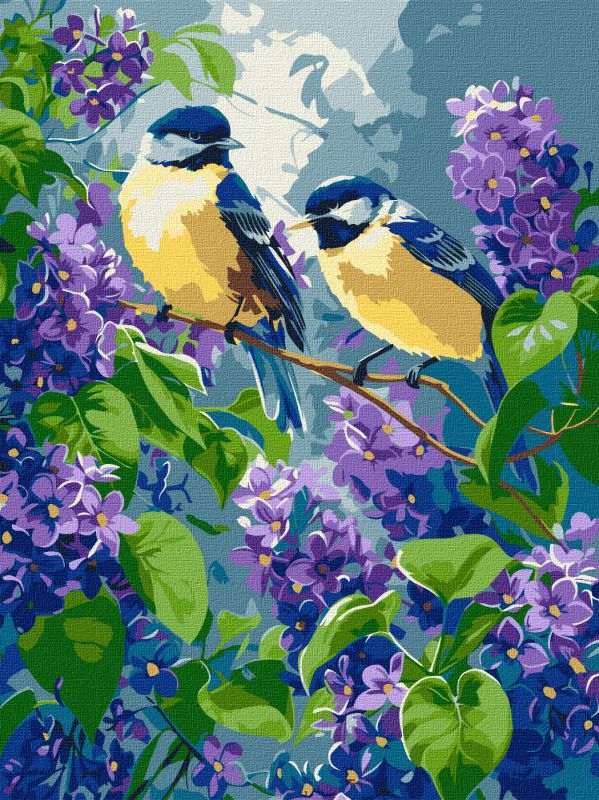 Malowanie po numerach - Wiosenny duet ©art_selena_ua