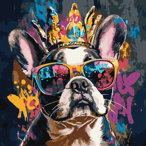 Malowanie po numerach - Jasny buldog ©art_selena_ua