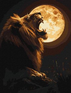 Malowanie po numerach - Nocny drapieżnik ©art_selena_ua