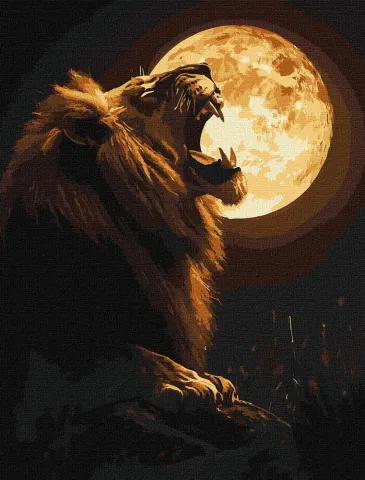 Malowanie po numerach - Nocny drapieżnik ©art_selena_ua
