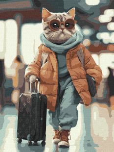 Malowanie po numerach - Stylowy pasażer ©art_selena_ua
