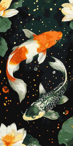 Malowanie po numerach - Ryby koi ©art_selena_ua