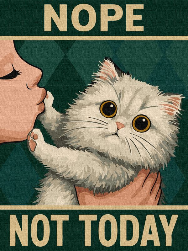 Malowanie po numerach - Plakat. Nie dzisiaj ©art_selena_ua