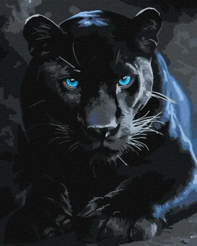 Malowanie po numerach - Dzika pantera ©art_selena_ua