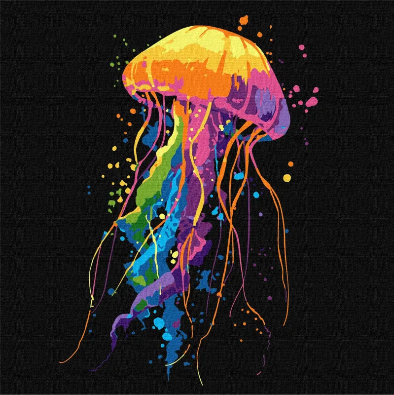 Malowanie po numerach - Barwna meduza ©art_selena_ua