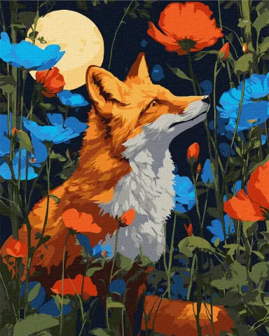 Malowanie po numerach - Kwiaty pod łapami ©art_selena_ua