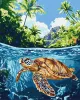 Malowanie po numerach - Tropikalny żółw ©art_selena_ua