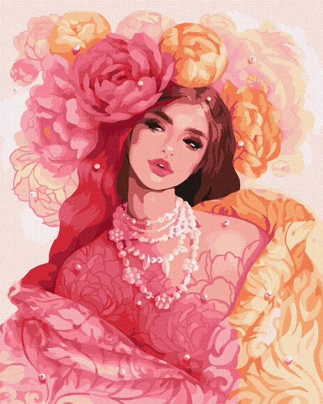 Malowanie po numerach - Piękno i piwonie ©lesya_nedzelska_art