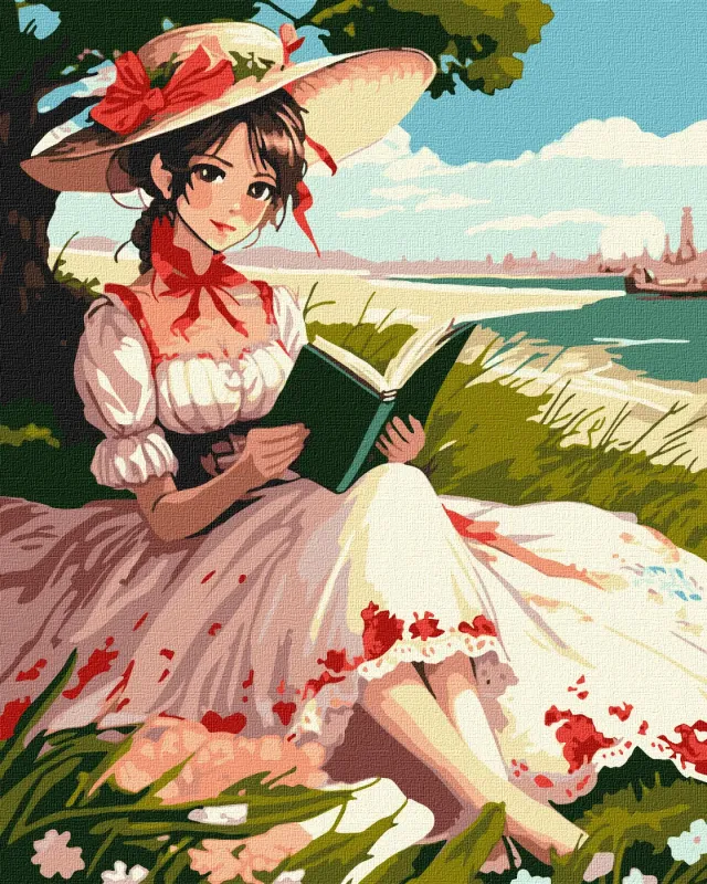 Malowanie po numerach - Entuzjastyczne czytanie ©art_selena_ua