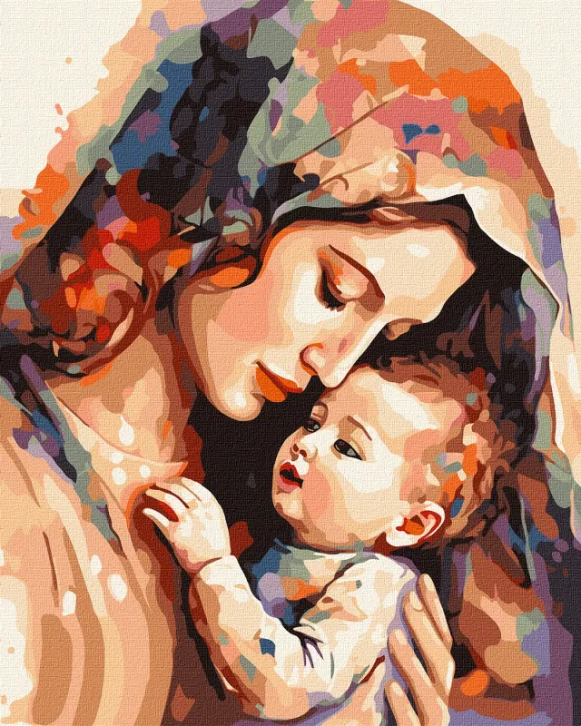 Malowanie po numerach - Ciepło matki ©art_selena_ua