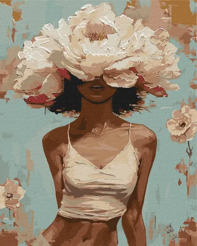 Malowanie po numerach - Kwitnące piękno ©victoria_art___