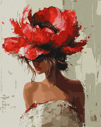 Malowanie po numerach - Wykwintny Pąk ©victoria_art___