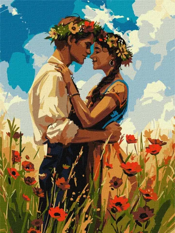 Malowanie po numerach - Zakochana para ©art_selena_ua