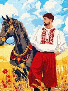 Malowanie po numerach - Kozak na polu ©art_selena_ua
