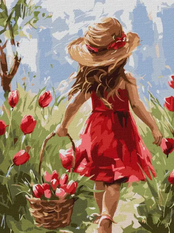 Malowanie po numerach - Radość kwiatów ©art.solomiia
