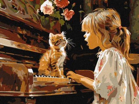 Malowanie po numerach - Śpiewający duet ©art_selena_ua