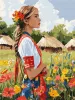 Malowanie po numerach - Piękna Ukrainka ©art_selena_ua