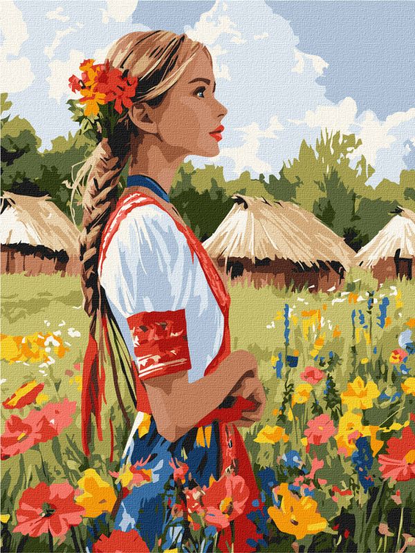 Malowanie po numerach - Piękna Ukrainka ©art_selena_ua