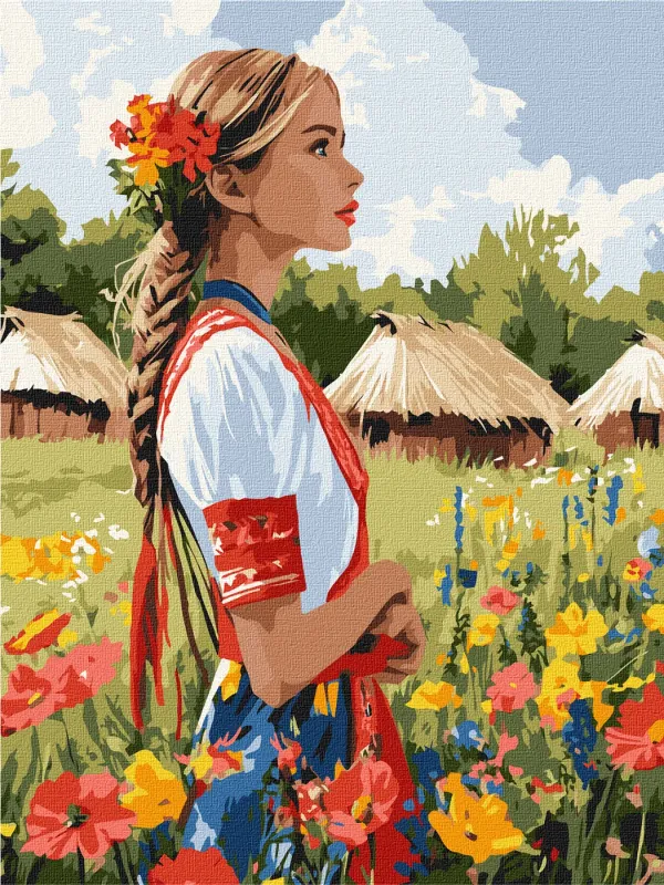 Malowanie po numerach - Piękna Ukrainka ©art_selena_ua